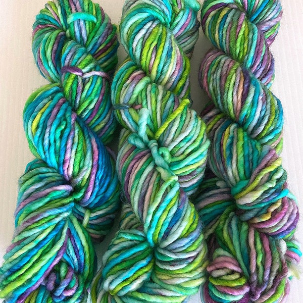 YARN - Hand Dyed - Merino/Nylon (80/20) Bulky Weight Yarn - Dixie - Lily 9122