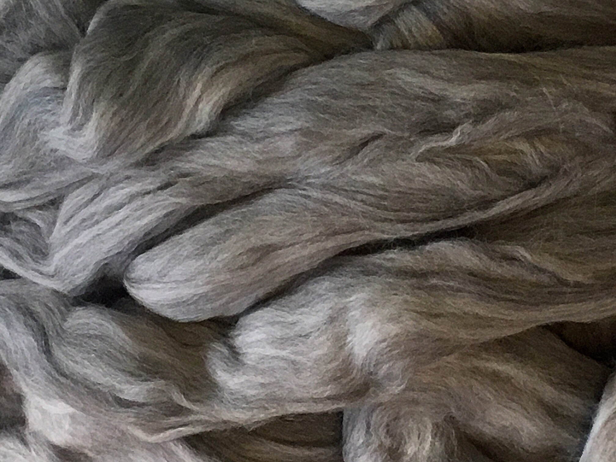 ROVING 100 Merino Wool Combed Top Grey Etsy