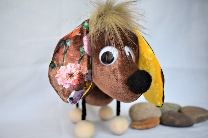 Dachshund Dog Puppet on Two Strings, Animal Doll, Puppet
