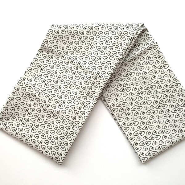 Foulard infini bébé - Foulard bébé - Bavoir bébé  - cadeau bébé - shower bébé - Blanc à Coeur