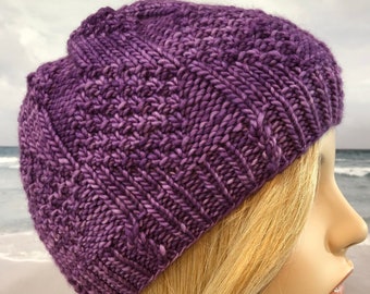 Instant Download Knitting pattern 'Demi' for women's winter knit hat - English only
