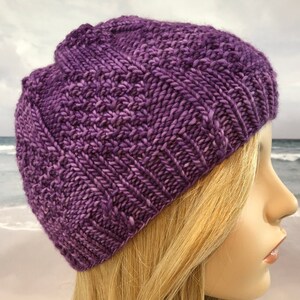 Instant Download Knitting pattern &#39;Demi&#39; for women&#39;s winter knit hat