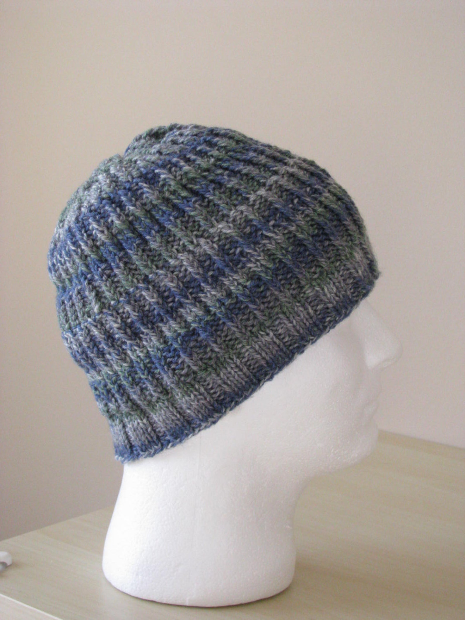 Instant Download Mens Knit Hat Sock Yarn Hat Knitting Pattern Etsy Canada