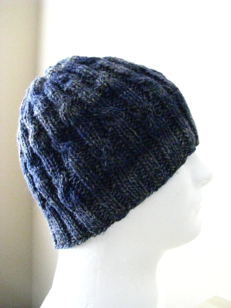 Men's Knit Hat Sock Yarn Hat Knitting pattern ' Etsy
