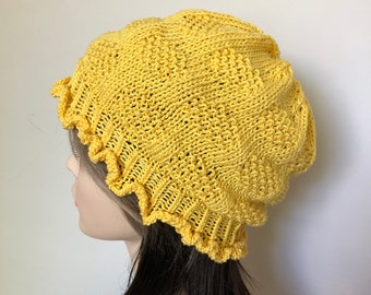 Instant Download Knit Hat, Chemo Hat Knitting pattern 'Maisie' chemo hat.