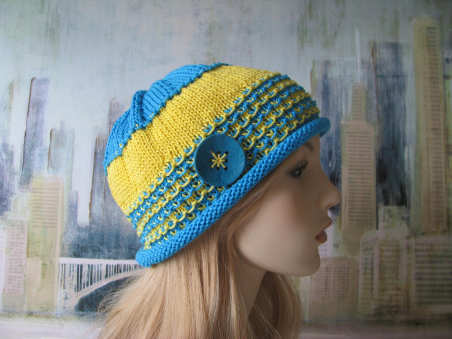 Instant Download Knit Hat Chemo Hat Knitting Pattern ' Etsy