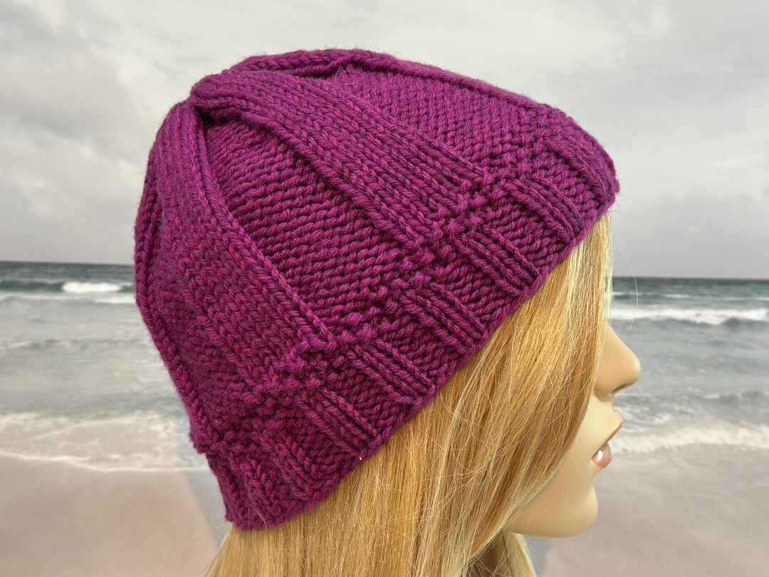 Women's Easy Knit Hat Pattern for Winter Beanie (digital Download ...