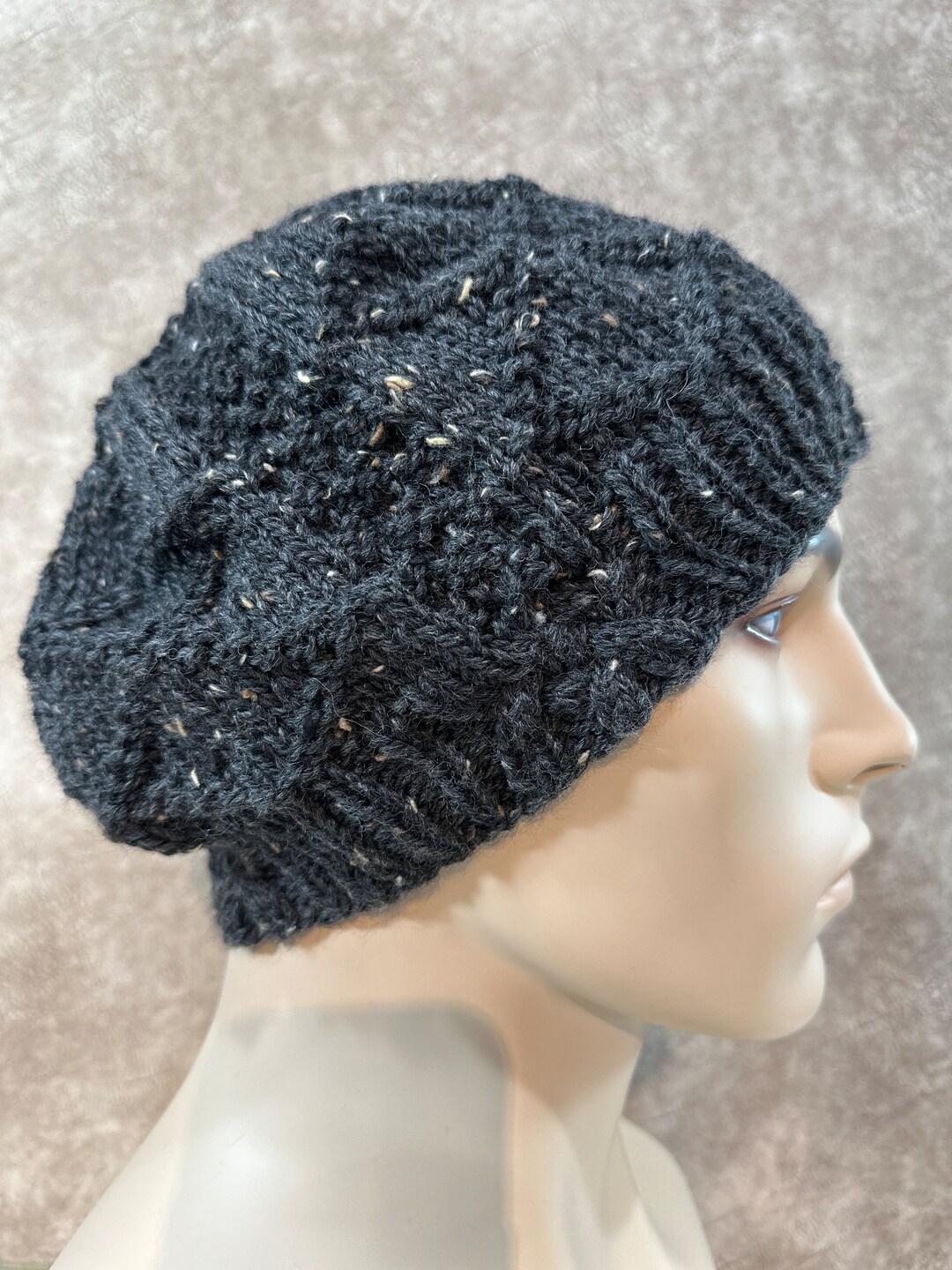 Men's Winter Hat 'rhyanvii', Extra Large Hat, Men's Knitted Hat, Wool