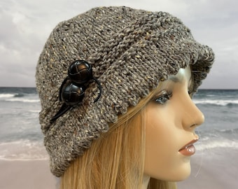 Cloche Hat Knitting Pattern: Women's Winter Hat, Chelsea (Digital Download) English only