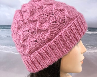 Annette Knit Hat Pattern: Women's Winter Beanie (Digital Download) English only