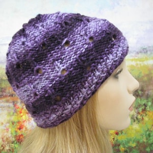 Instant Download Knitting pattern for sock yarn Hat, &#39; Petunia&#39;.