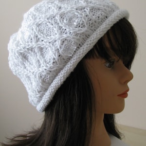 Instant Download Knit Hat Chemo Hat Knitting pattern &#39; Ariel&#39;  for chemo hat