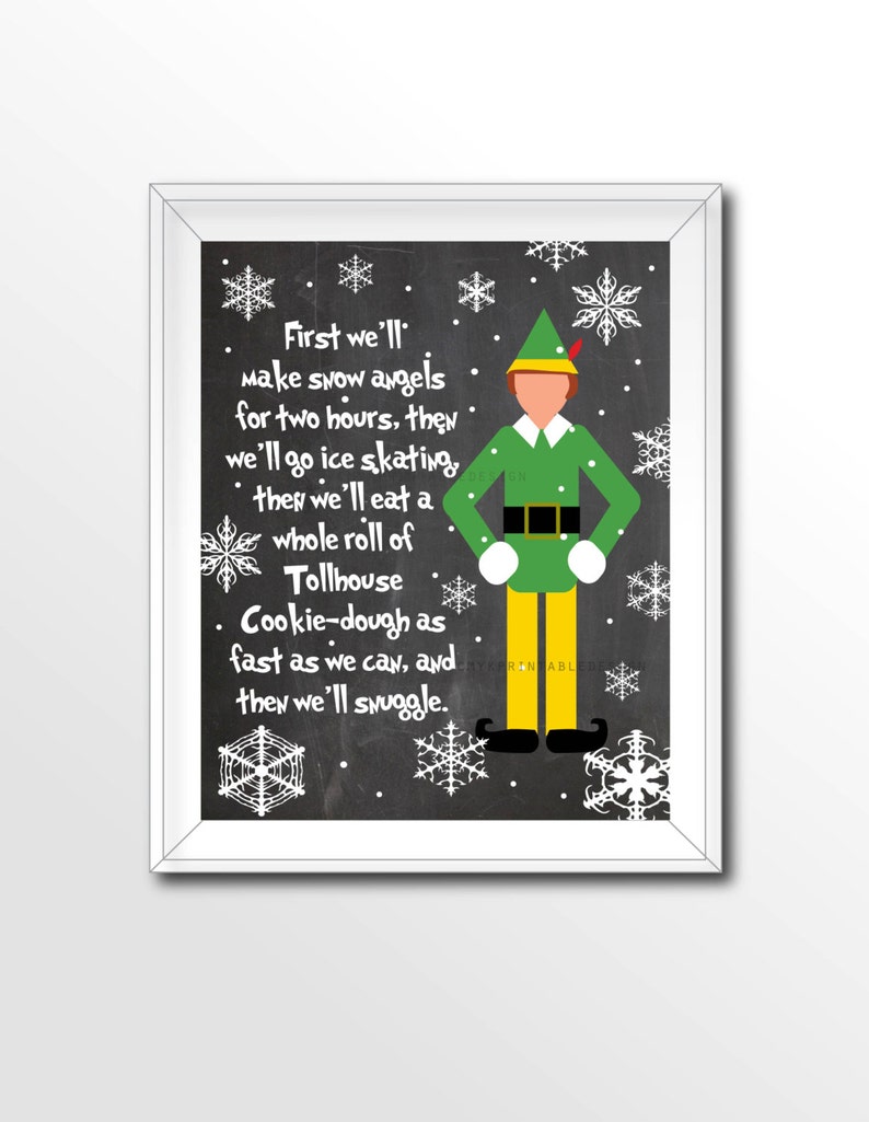 Buddy the Elf Quotes Buddy the Elf Christmas Movie  Etsy