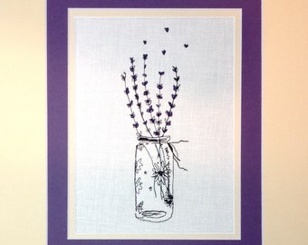 Embroidery Digital File &quot;lavender&#39;s blue&quot;