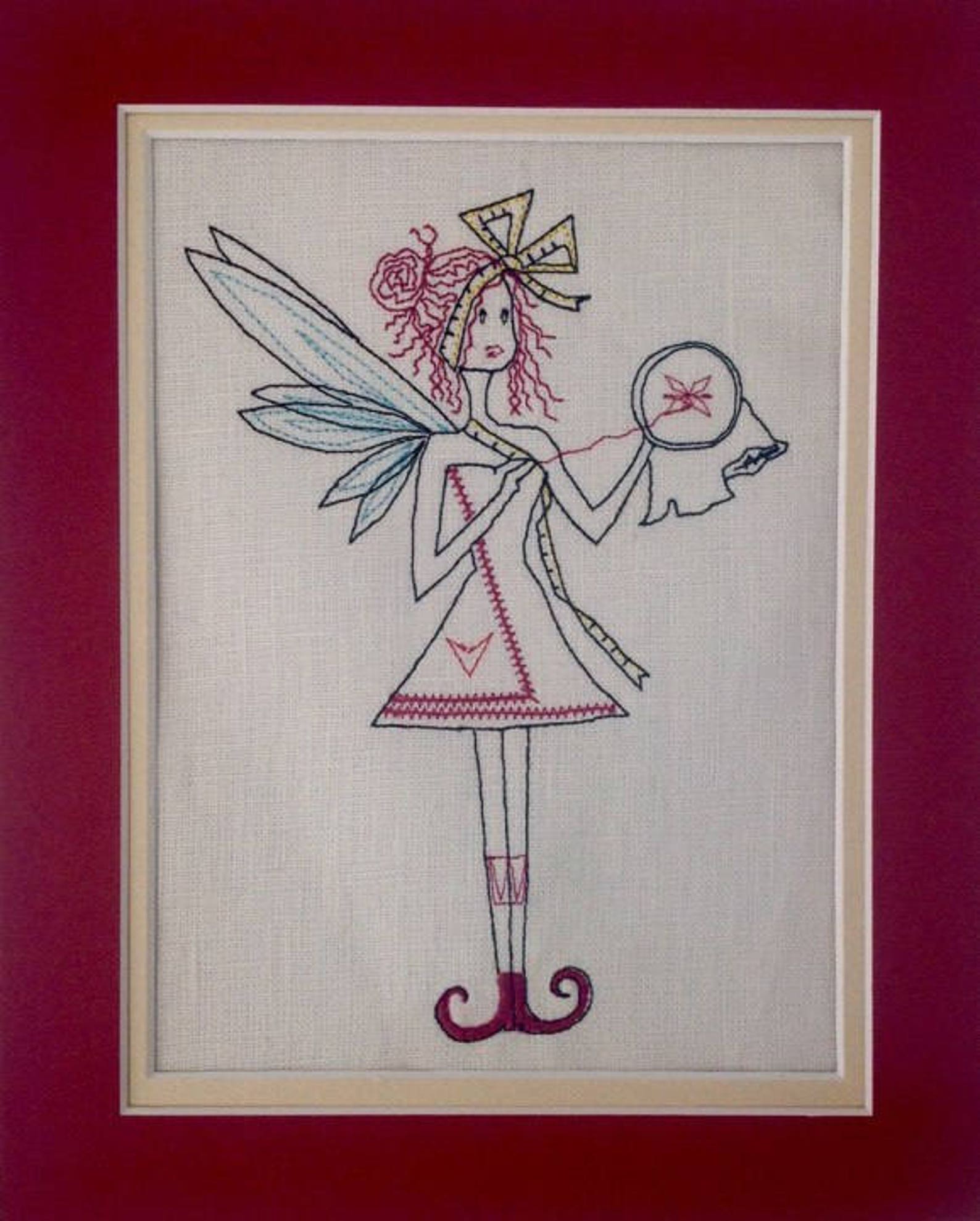 Machine Embroidery Digital File hand Embroidery Fairy Etsy UK