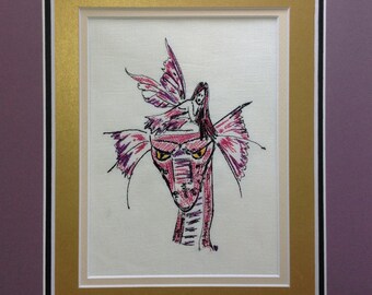 Embroidery Digital File  "Dragon Fairy"