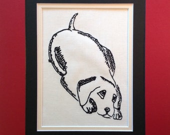 Machine Embroidery DesignsEmbroidery Digital File  "Doggy Pup"