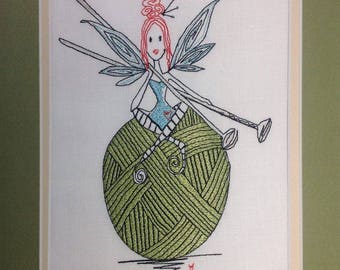 Machine Embroidery Digital File &quot;Knit Fairy Cindy&quot;