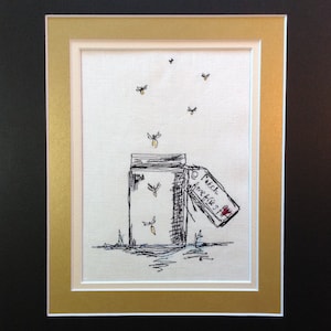 Machine embroidery design, Embroidery Digital File &quot;Firefly&quot;