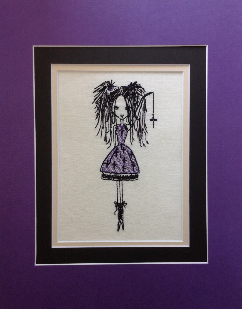 Embroidery Digital File gothic Cross Etsy UK