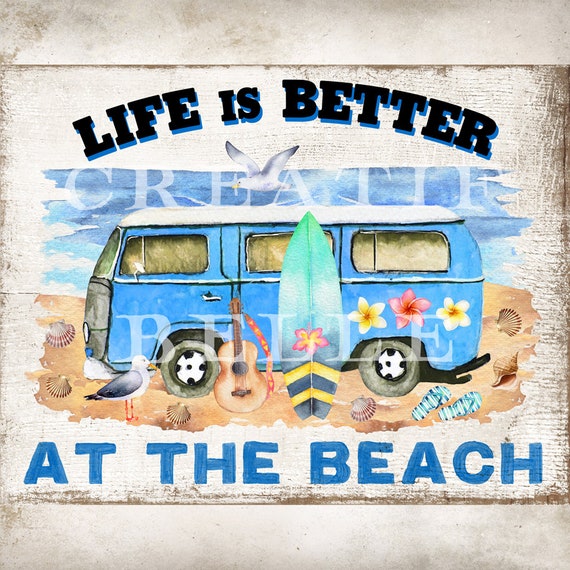 Life is Better at the Beach Sign Tropical Beach Ocean - Etsy