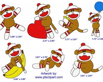 free printable sock monkey clip art