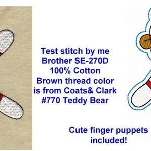 28 Sock Monkey Machine Embroidery Design Files 4x4 image 3