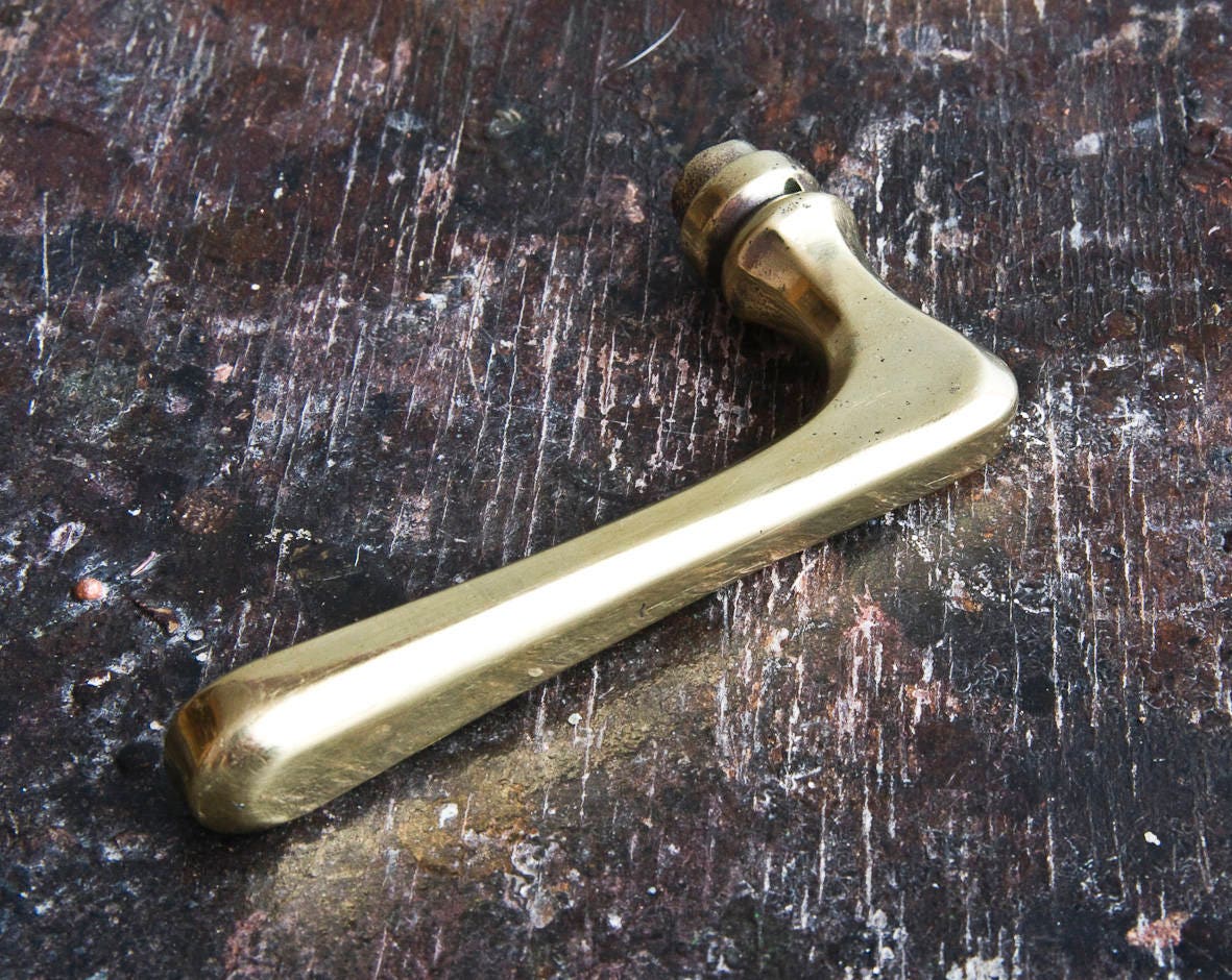 Vintage door handle Rustic Knob Antique Metal Bronze Austria Etsy