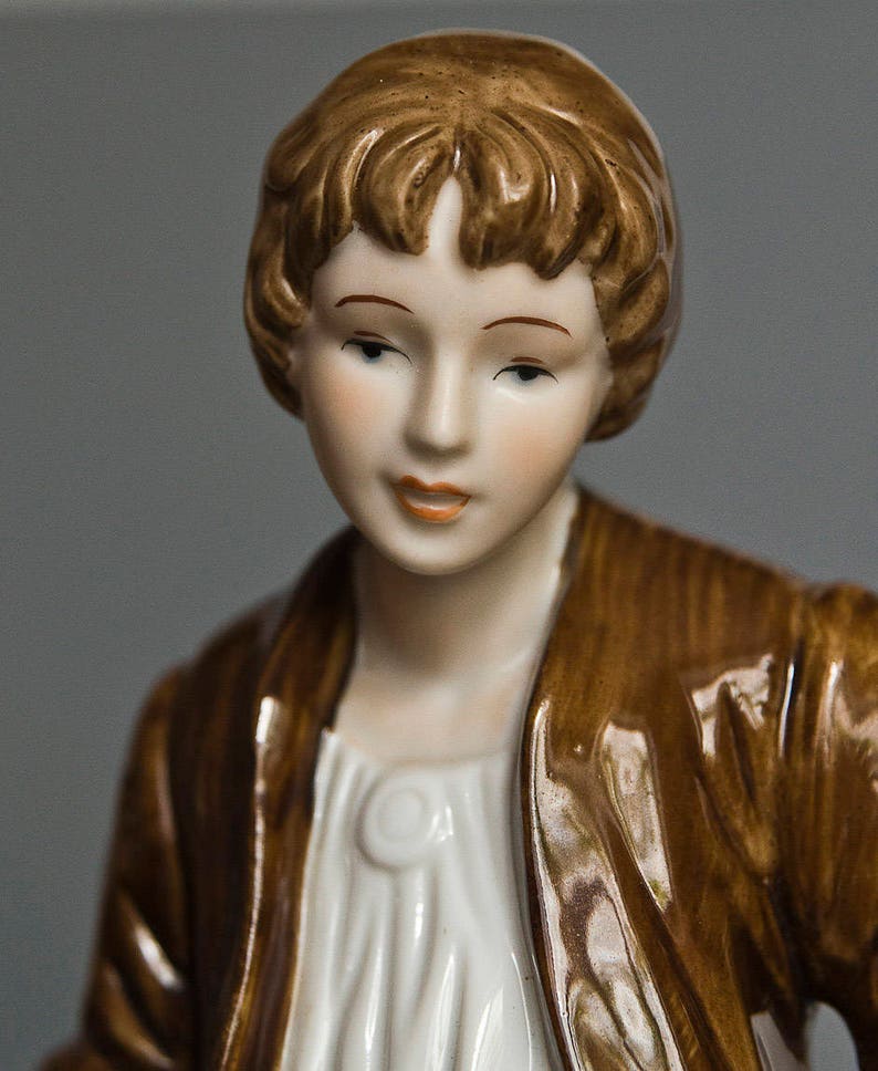 Vintage Porcelain Figurine Romania 19th Century Sculpture Etsy