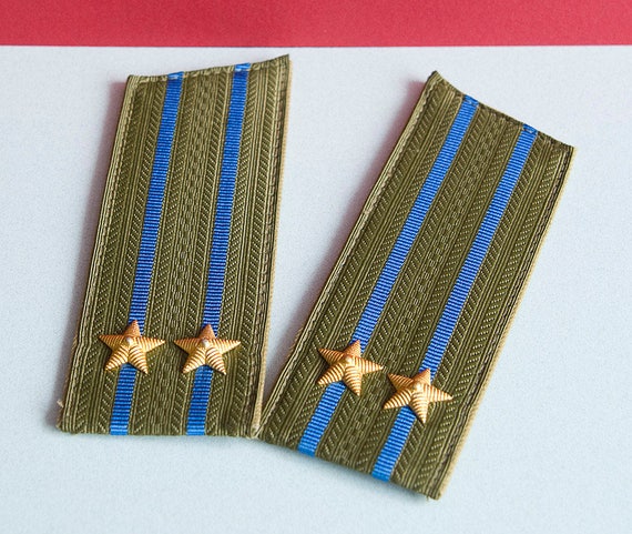 Set of 2 Officers Soviet Army Straps - Epaulets Of