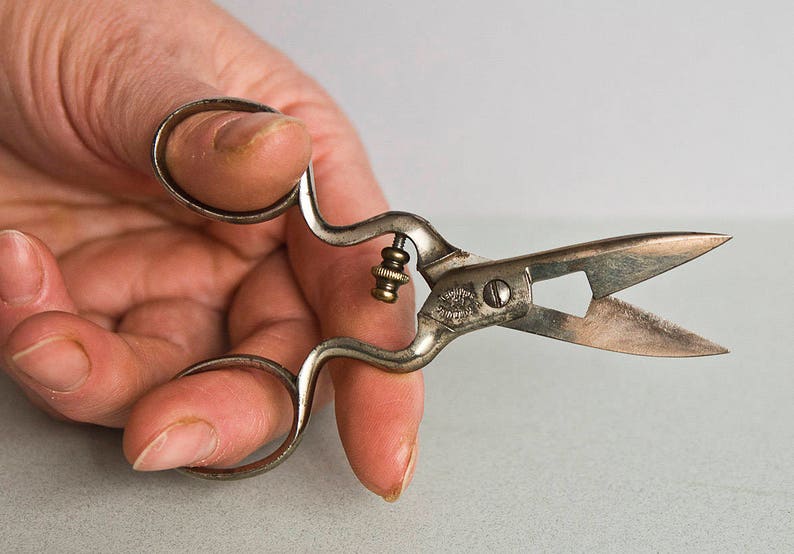 Metal German scissors Vintage Rare 1930 Germany Solingen Etsy