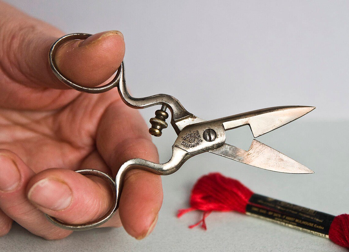 Metal German scissors Vintage Rare 1930 Germany Solingen Etsy