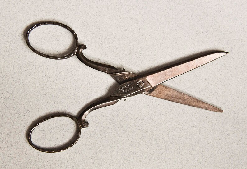 Metal German scissors Vintage Rare 1930 Germany eighen Etsy