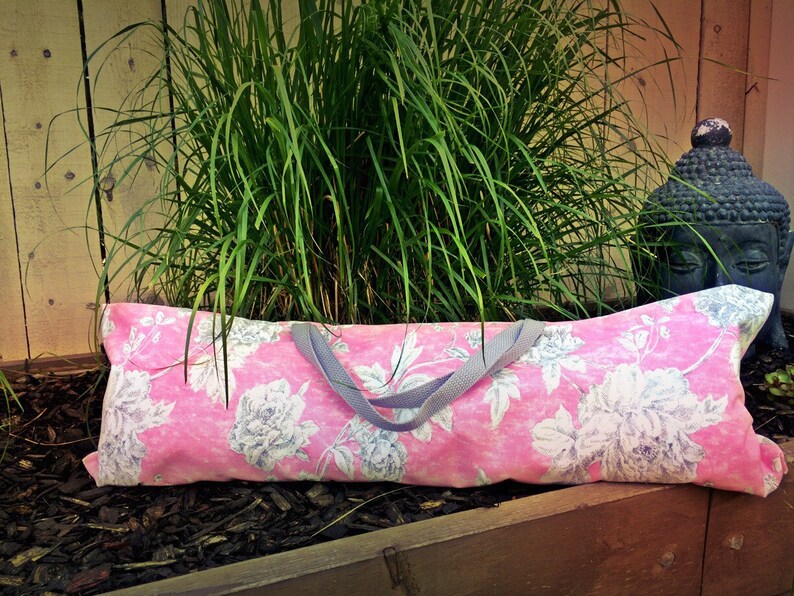 Yoga Mat Bag Women's Pink Grey Roses Floral Pilates Mat Etsy