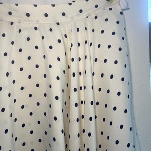 Vintage Christian Dior Polka Dot Skirt – Size 14