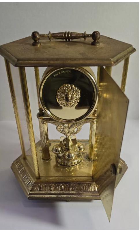 Vintage ELGIN Brass Carriage Style Anniversary MANTEL CLOCK With ...