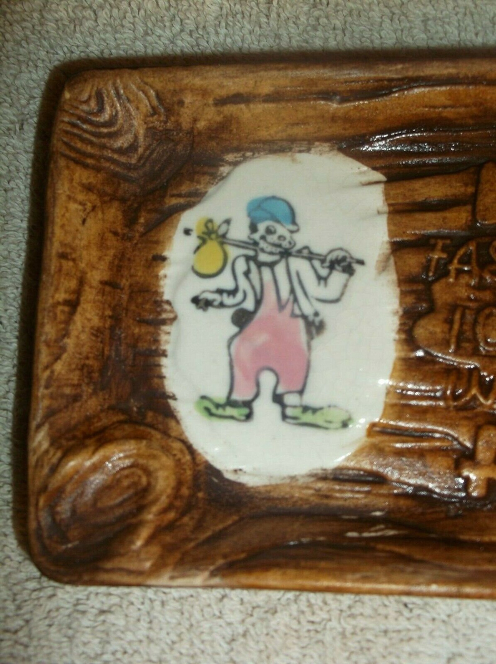 Vintage Novelty Ashtray Made in JAPAN Says Work Etsy