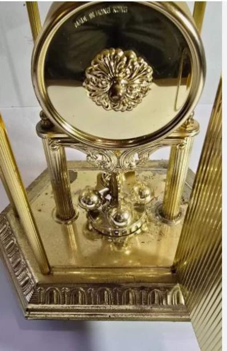 Vintage ELGIN Brass Carriage Style Anniversary MANTEL CLOCK With ...