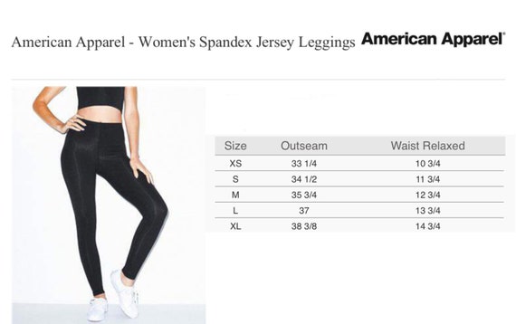 American Apparel Cotton Spandex Jersey Legging, $14