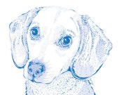 Custom Pet Illustration | gift dog lover gift for husband gift for brother gift for dad modern dog art custom dog art custom dog gift