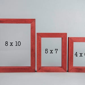 Picture Frame - Lightly Distressed - Includes plexiglass insert - 5x7 image 4