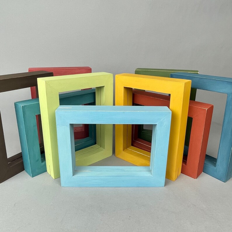 5x7 Picture Frame Handpainted Lightly Distressed Etsy