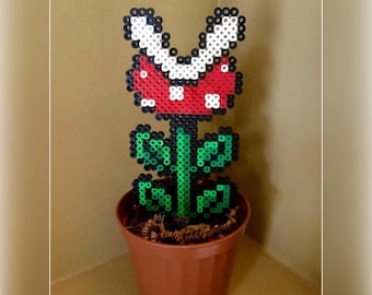 8 Bit Potted Plant Collection - Red Piranha Plant