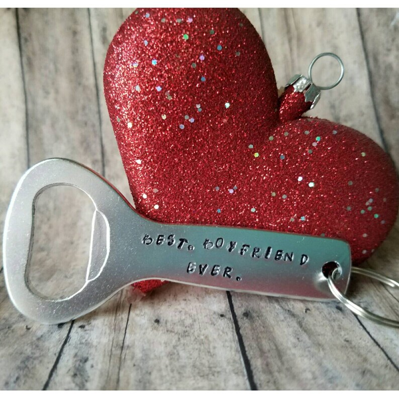 Best Boyfriend Ever Keychain Bottle Opener Gift For Etsy