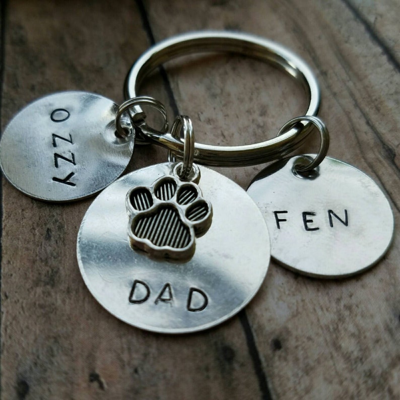 TIIMG Pet Adoption Gift Pet Rescue Gift Rescue Mom Rescue Dad Couple Keychain Set for Dog Cat Owner Animal Lover Gift