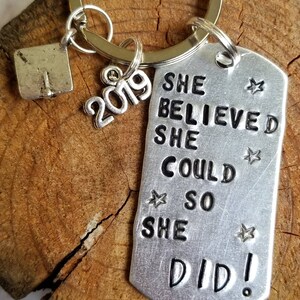 Custom Stamped Graduation Key Chain, Penny Graduation Keychain , Graduation Gift , Graduation Present , Penny Keychain Personalized