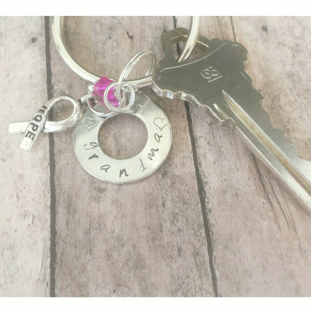 Breast Cancer Awareness Keychain, Breast Cancer Keychain, Pink Ribbon ...
