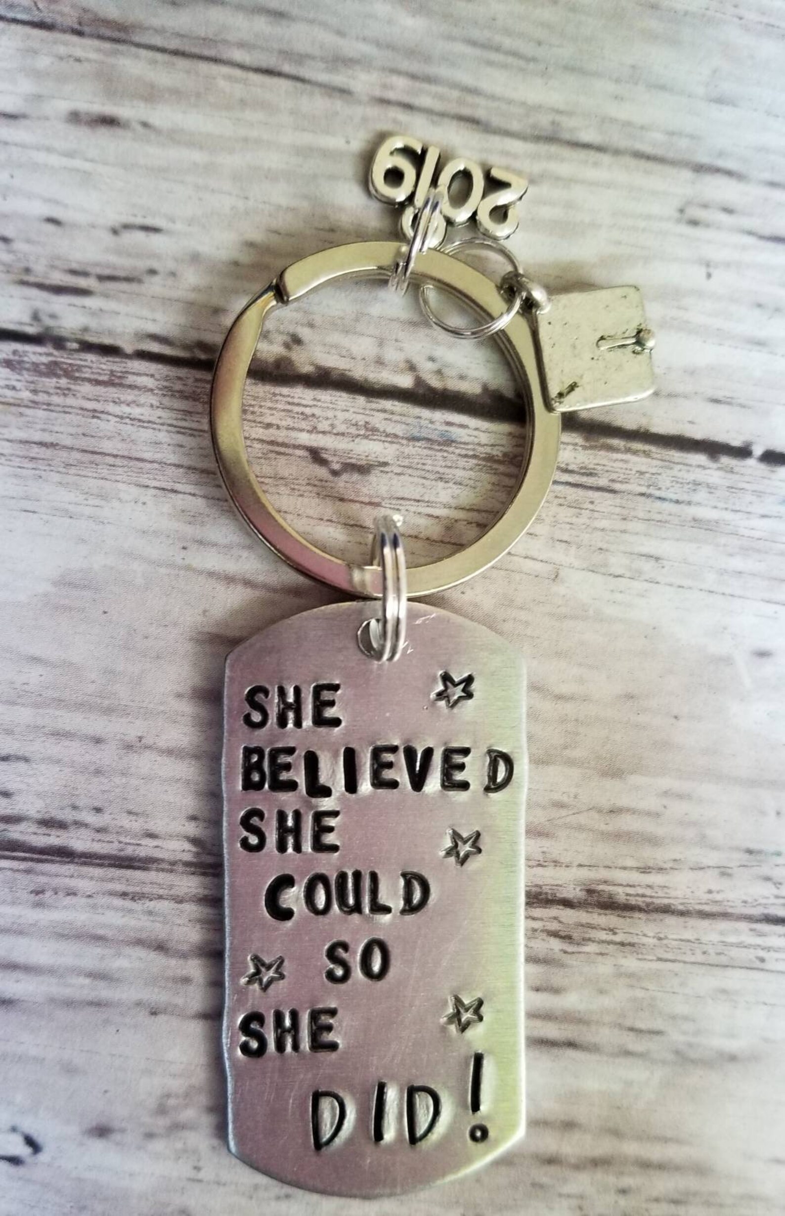 Custom Stamped Graduation Key Chain Penny Graduation Keychain Etsy