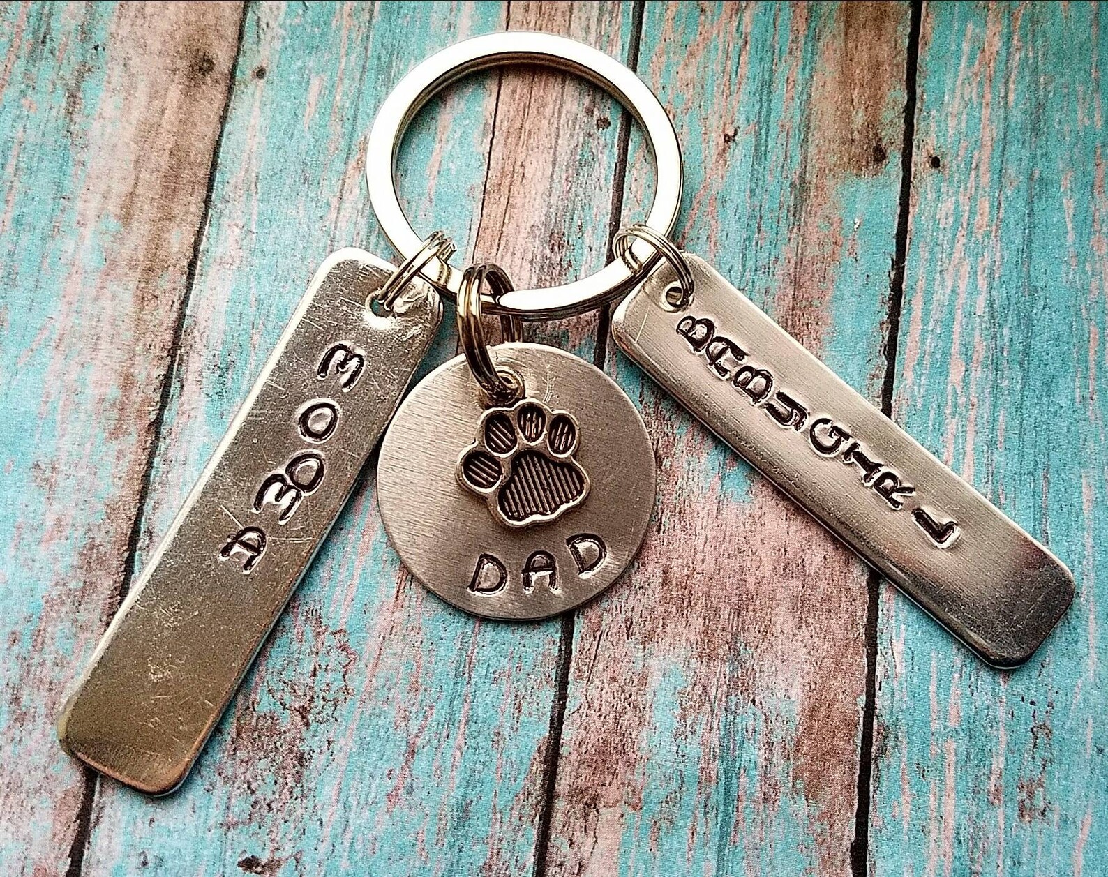Pet Gift Dog Dad Keychain Dog Dad Gift Cat Dad Dog Mom Etsy
