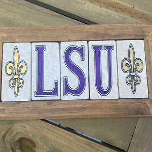 Build Your Own Custom Sign| Hand Painted Tumbled Marble New Orleans Street Tile Replicas, Personalized Sign, New Orleans tile wall art